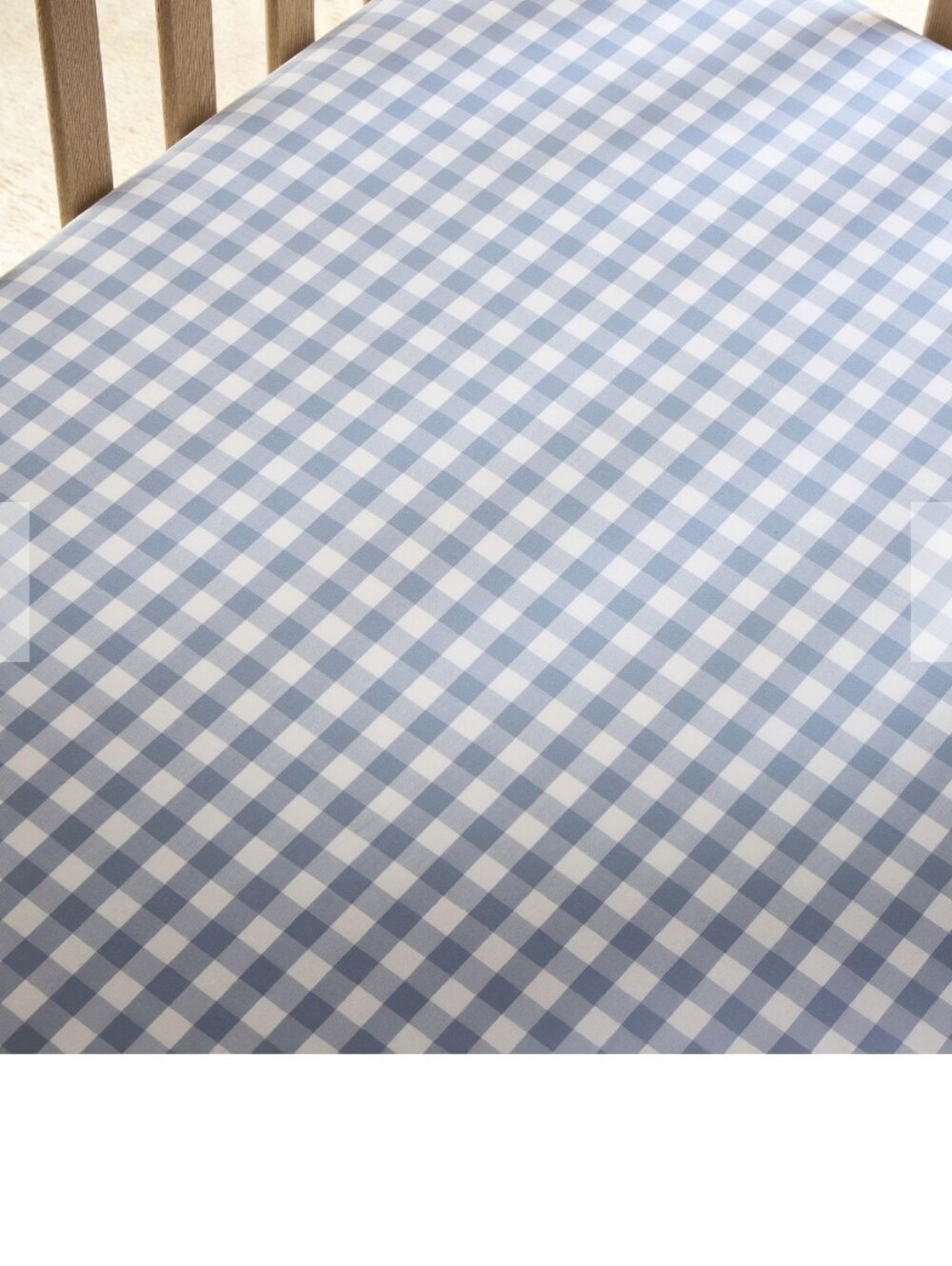 Pottery Barn Kids down comforter- crib mattress size  W/ Blue Check Cover